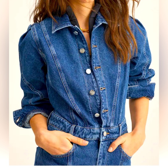 Mango Denim Jumpsuit - Picture 4 of 9